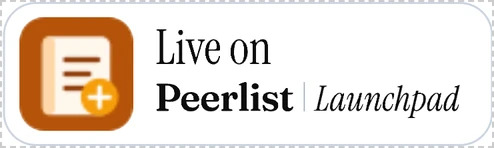 Live on Peerlist Launchpad
